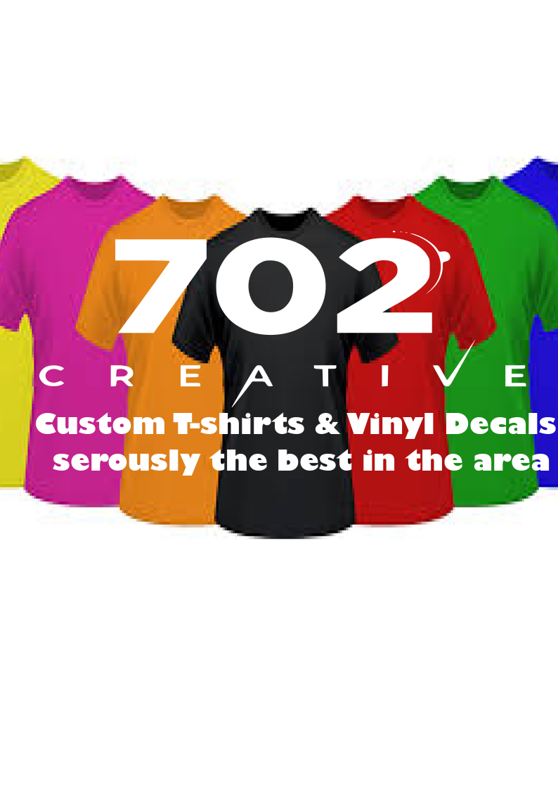 702 Creatives Shirt and Sticker Stop | 3115 Las Veags Blvd N Space #34, Las Vegas, NV 89115, USA | Phone: (702) 503-8079