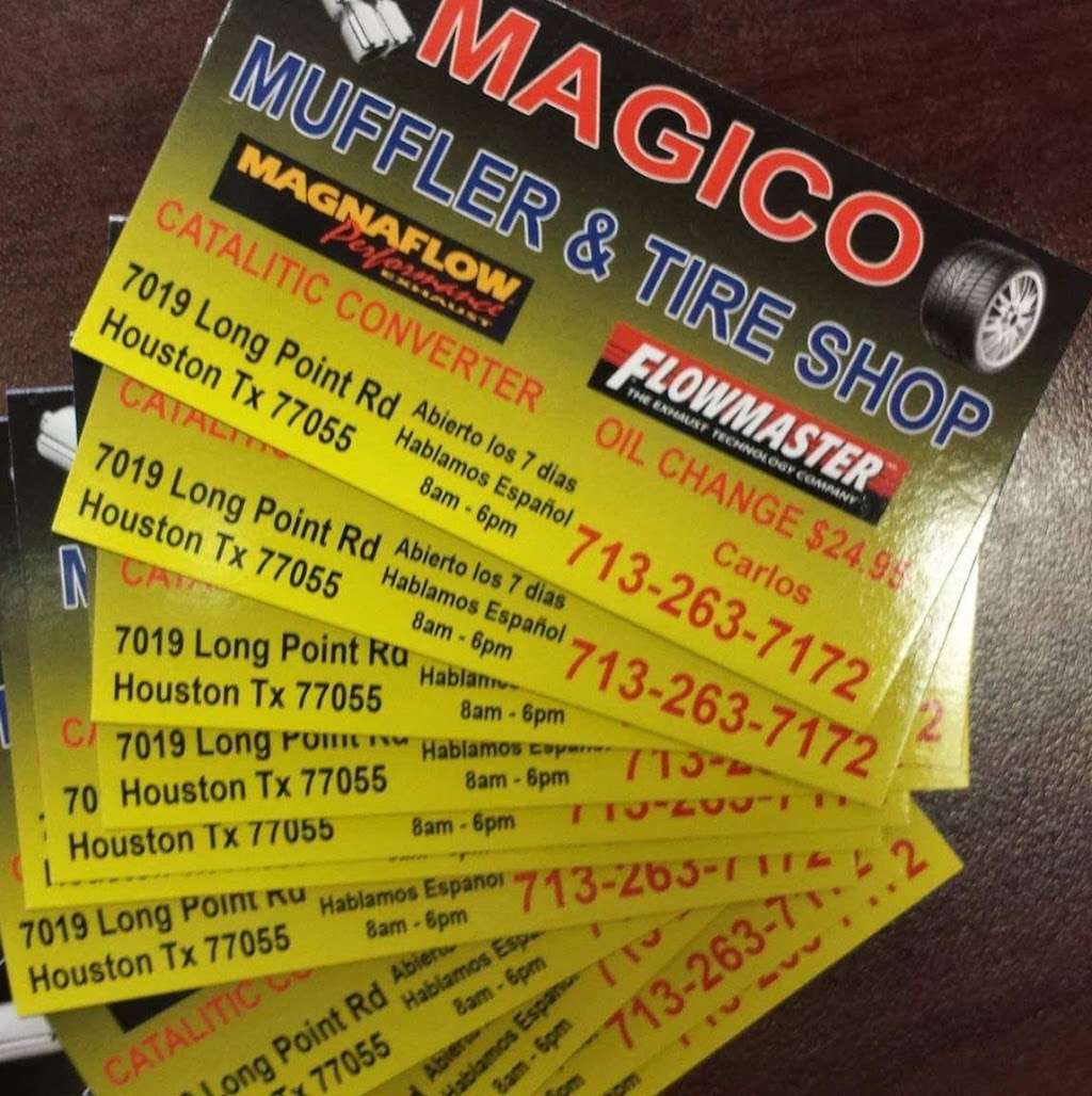 Magico Muffler & Tire Shop | 7019 Long Point Rd, Houston, TX 77055, USA | Phone: (713) 263-7172