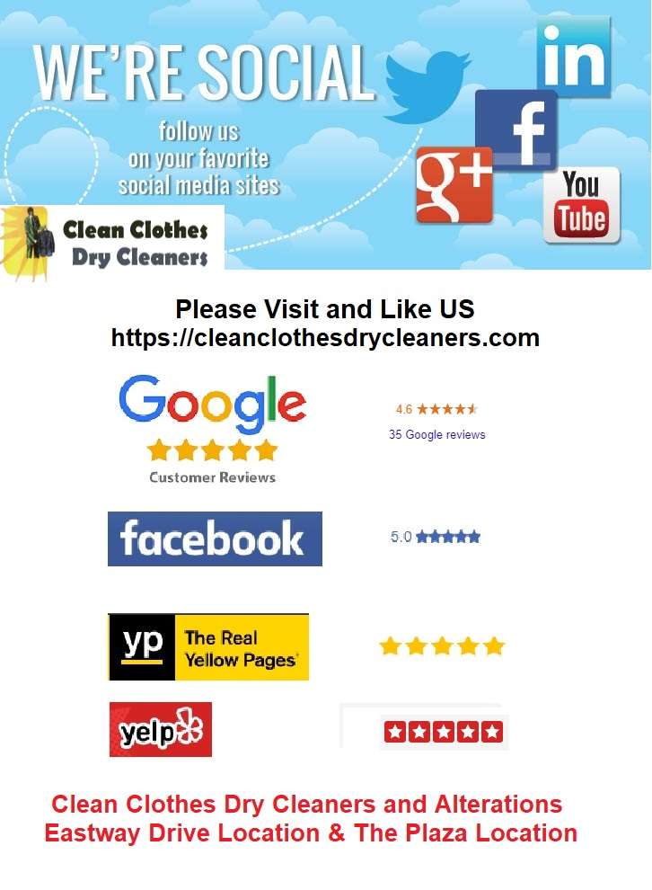 Clean Clothes Dry Cleaners and Alterations - The Plaza, Charlott | 7320 The Plaza, Charlotte, NC 28215, USA | Phone: (704) 568-7616