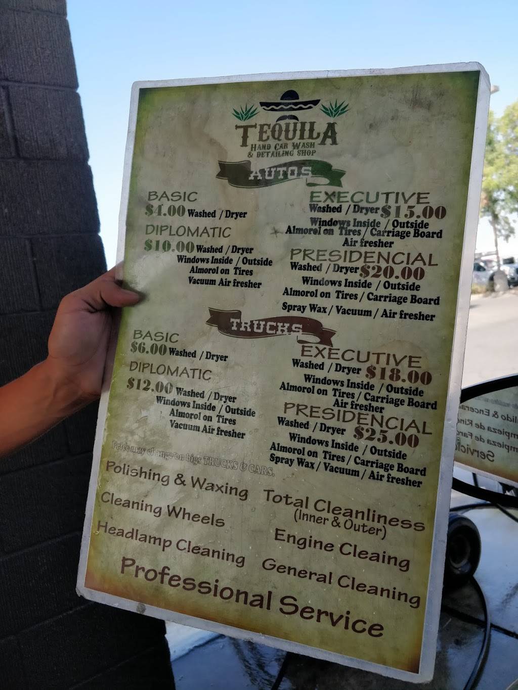 Tequila Hand Car Wash | 4853 E McKinley Ave, Fresno, CA 93703, USA | Phone: (559) 761-2443