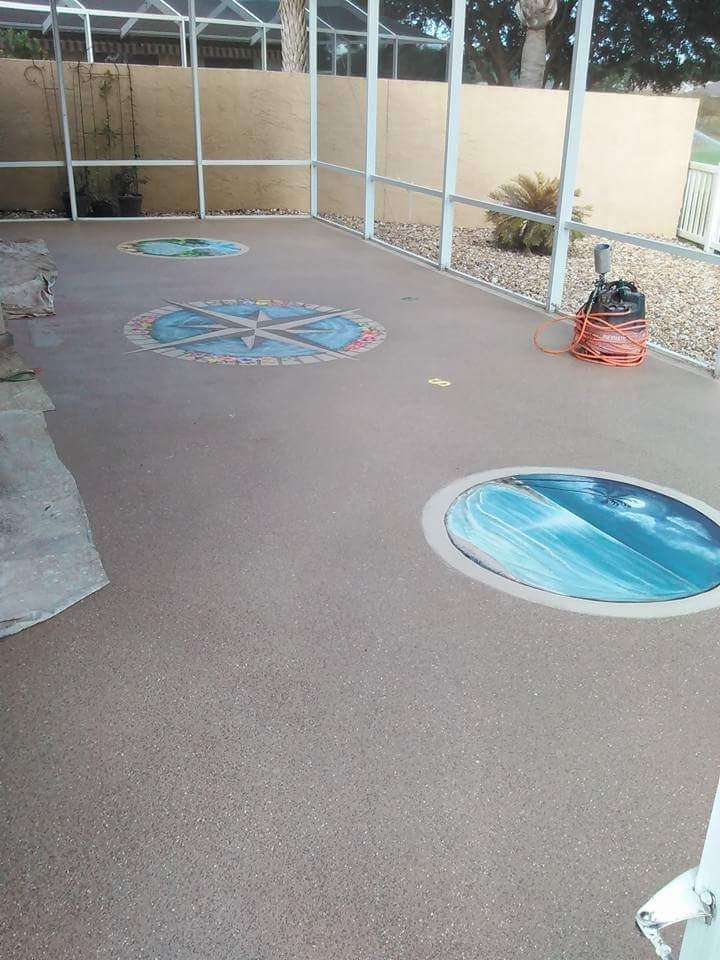 C&C TEXTURES—Decorative Concrete & Screen Repair | 1535 E County Rd 466, Oxford, FL 34484, USA | Phone: (352) 461-9430