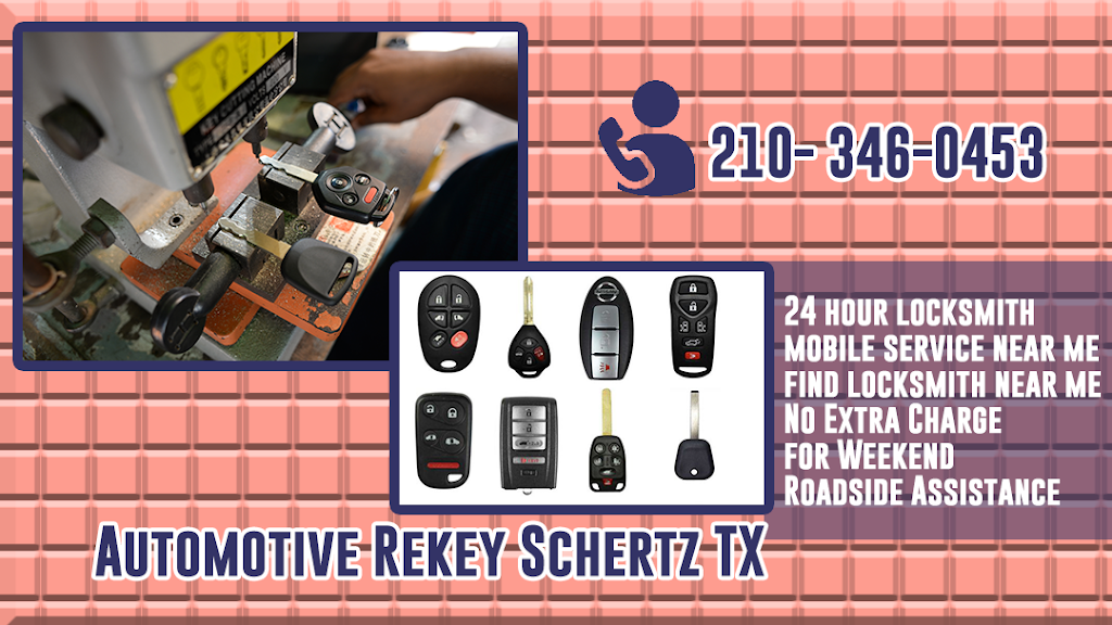 Automotive Rekey Schertz TX | 1040 John E Peterson Blvd, Schertz, TX 78154, USA | Phone: (210) 346-0453