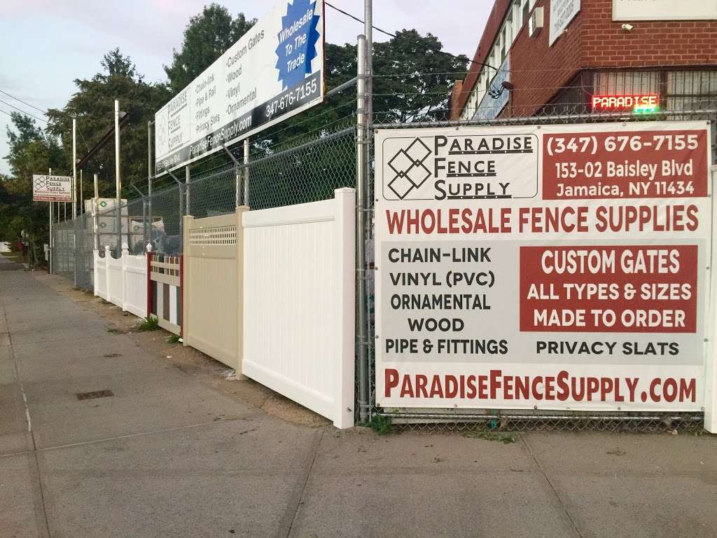 Paradise Fence Supply | 153-02 Baisley Blvd, Jamaica, NY 11434, USA | Phone: (347) 331-0000