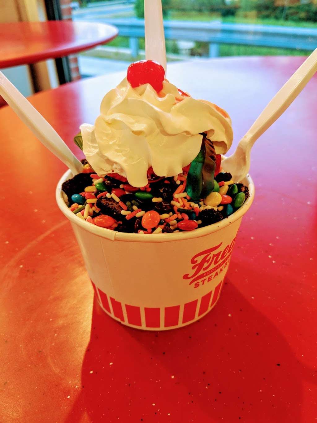 Freddys Frozen Custard & Steakburgers | 1611 Jefferson Davis Hwy, Fredericksburg, VA 22401, USA | Phone: (540) 993-1331