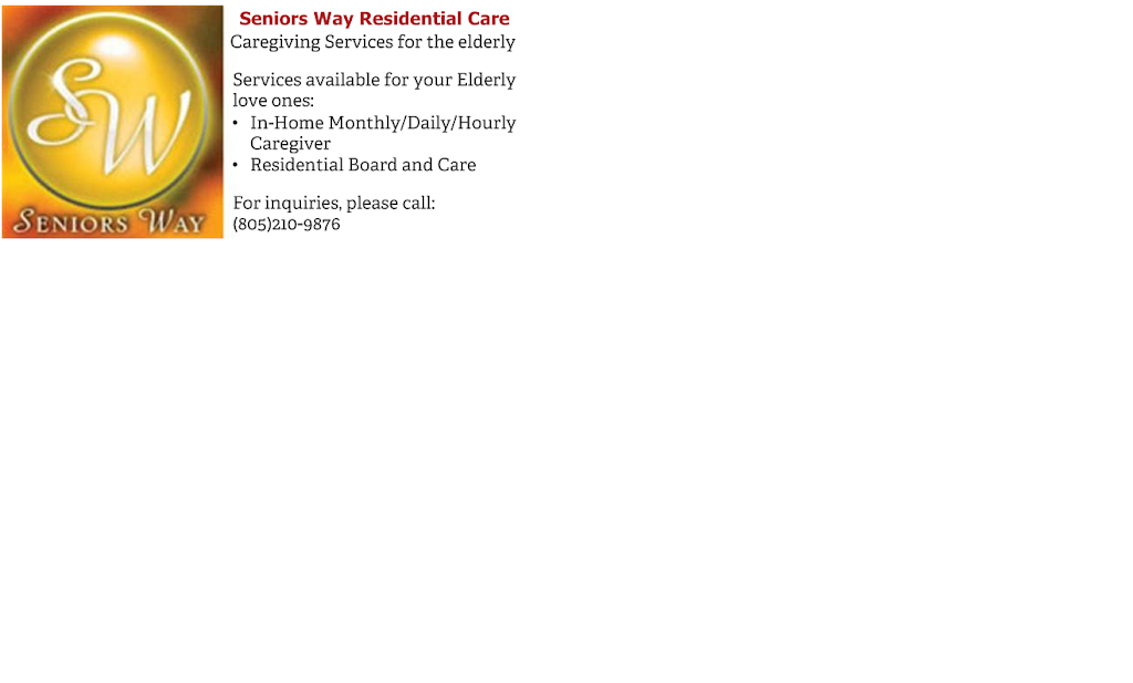 Seniors Way - Assisted Living | 4005 Snowgoose St, Simi Valley, CA 93065 | Phone: (805) 210-9876