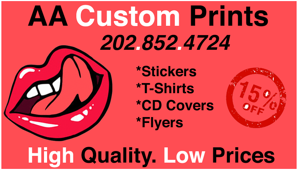 AA Custom Prints | 6404 Telegraph Rd #202, Alexandria, VA 22310 | Phone: (202) 852-4724