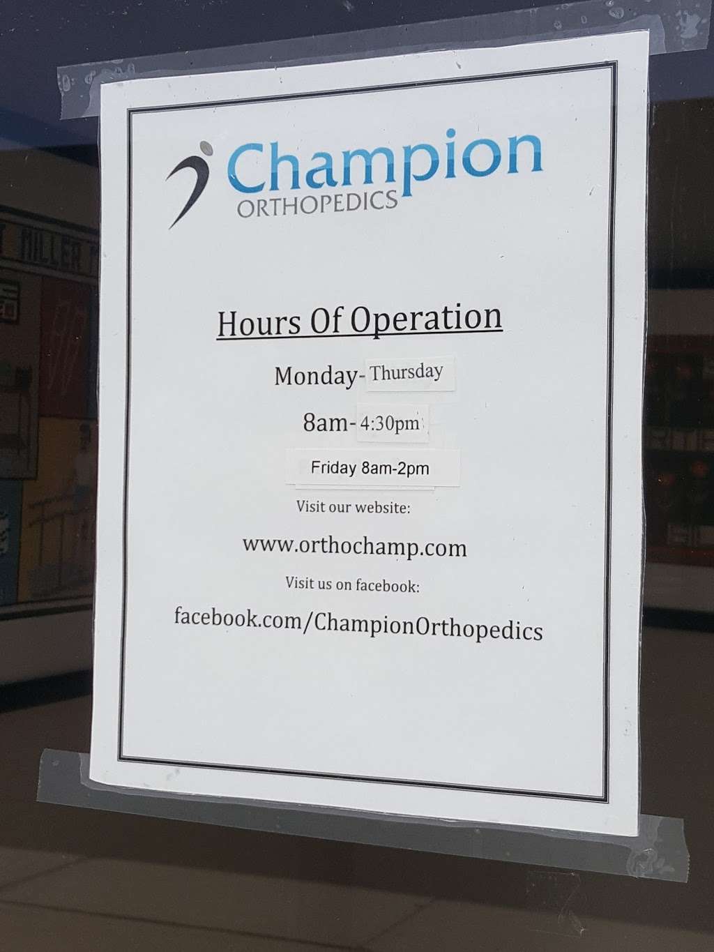 Champion Orthopedics,Hamilton Office | 3635 Quakerbridge Rd #3, Hamilton Township, NJ 08619, USA | Phone: (609) 689-2603