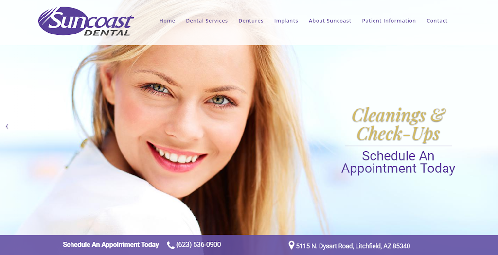 Suncoast Dental | 5115 N Dysart Rd Ste. 218, Litchfield Park, AZ 85340, USA | Phone: (623) 536-0900