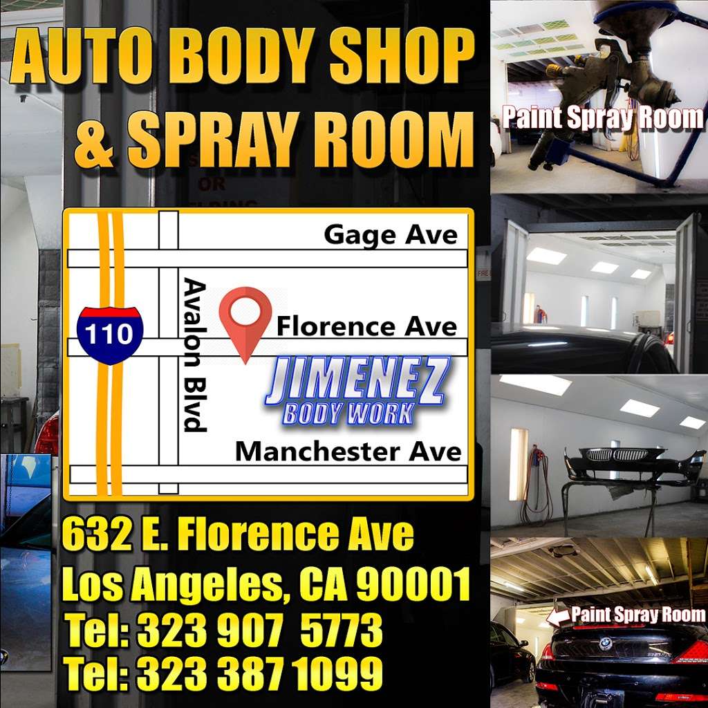 Jimenez Body Work | 632 E Florence Ave, Los Angeles, CA 90001, USA | Phone: (323) 907-5773