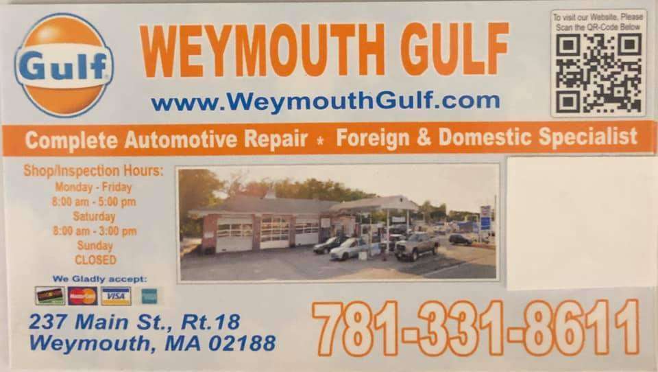 Weymouth Gulf | 237 Main St, Weymouth, MA 02188, USA | Phone: (781) 331-8611