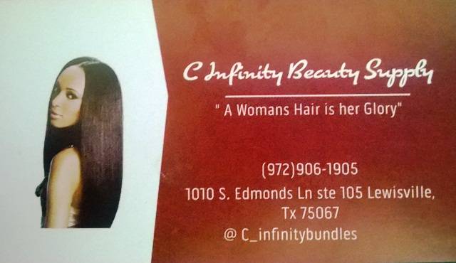 C Infinity Beauty Supply Store | 1010 S Edmonds Ln Ste 105, Lewisville, TX 75067, USA | Phone: (972) 906-1905