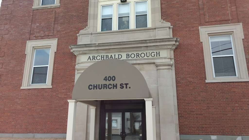 Archbald Boro Administration | 400 Church St # 1, Archbald, PA 18403 | Phone: (570) 876-4179