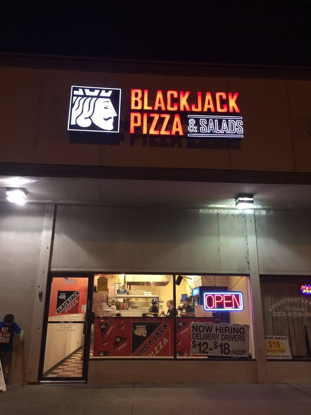 Blackjack Pizza & Salads | 1521 E Bridge St, Brighton, CO 80601 | Phone: (303) 659-2400