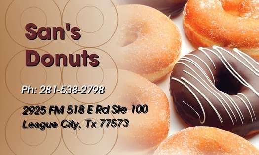 Sans Donuts | 2925 FM Rd 518 East, League City, TX 77573, USA | Phone: (281) 538-2798