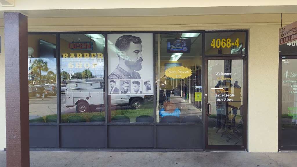 Benjiminz Barber | 4068 Forest Hill Blvd # 4, Palm Springs, FL 33406, USA | Phone: (561) 642-6046