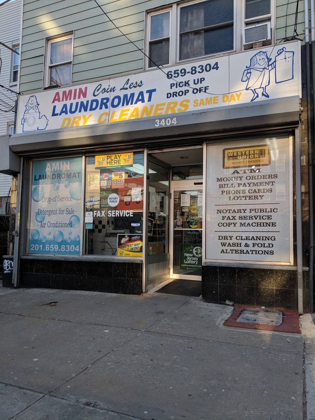 Amin Laundromat & Dry-Cleaning | 3404 John F. Kennedy Blvd, Jersey City, NJ 07307, USA | Phone: (201) 659-8304