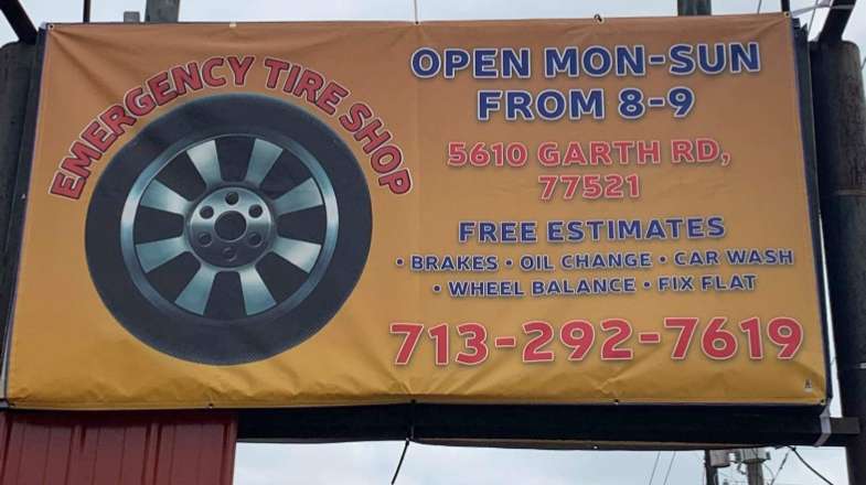 Emergency tire shop | 5610 Garth Rd, Baytown, TX 77521, USA | Phone: (713) 292-7619