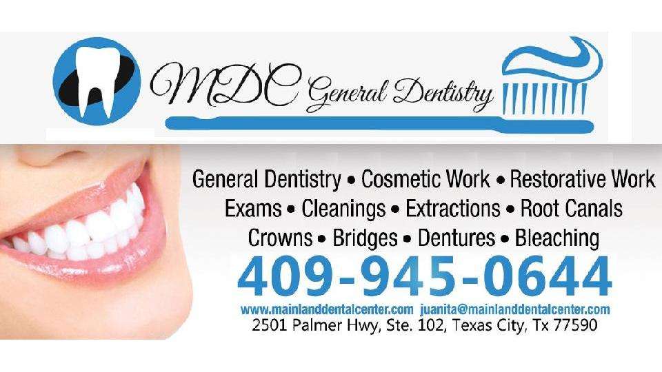 Mainland Dental Center | 2501 Palmer Hwy Ste 102, Texas City, TX 77590, USA | Phone: (409) 945-0644