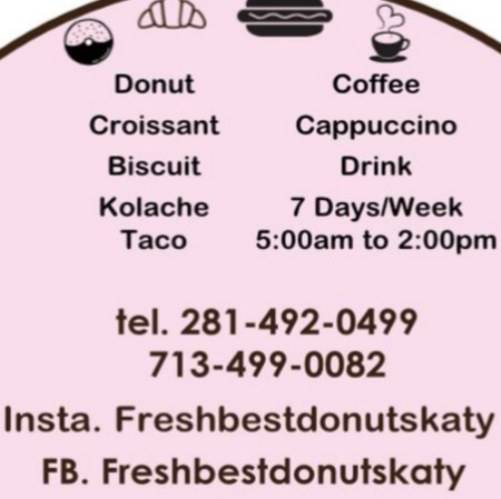 Fresh & Best Donuts | 1619 S Fry Rd, Katy, TX 77450, USA | Phone: (713) 499-0082