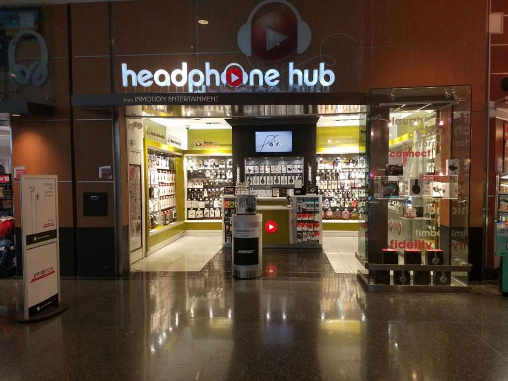 Headphone Hub | 3950 South Terminal Rd FIS Building, Level 2, Space 42 Across from, Security Check Point, Terminal E, Houston, TX 77032, USA | Phone: (713) 865-2569