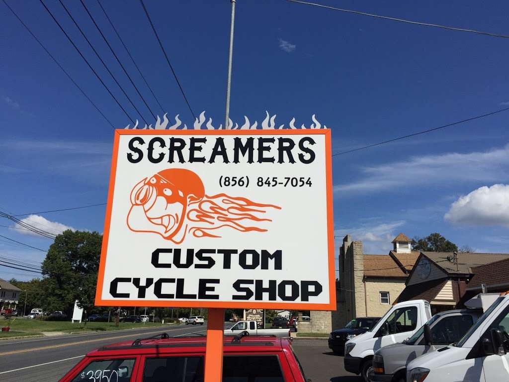 Screamers Custom Cycle Shop | 1014 N Evergreen Ave, Woodbury, NJ 08096, USA | Phone: (856) 845-7054