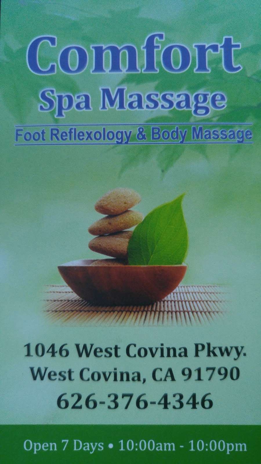 Comfort Spa | 1046 W Covina Pkwy, West Covina, CA 91790, USA | Phone: (626) 376-4346