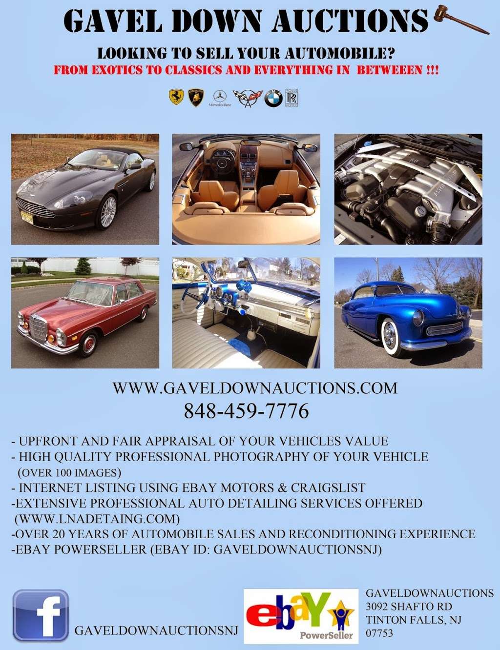 GavelDownAuctions | 3092 Shafto Rd, Tinton Falls, NJ 07753, USA | Phone: (848) 459-7776
