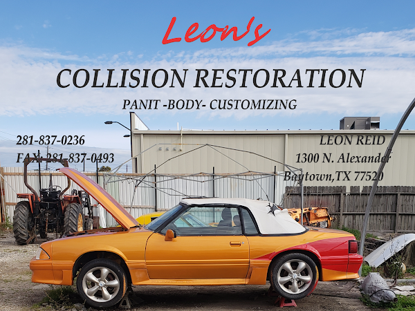 Leons Collision Restoration | 1300 N Alexander Dr, Baytown, TX 77520, USA | Phone: (281) 837-0236