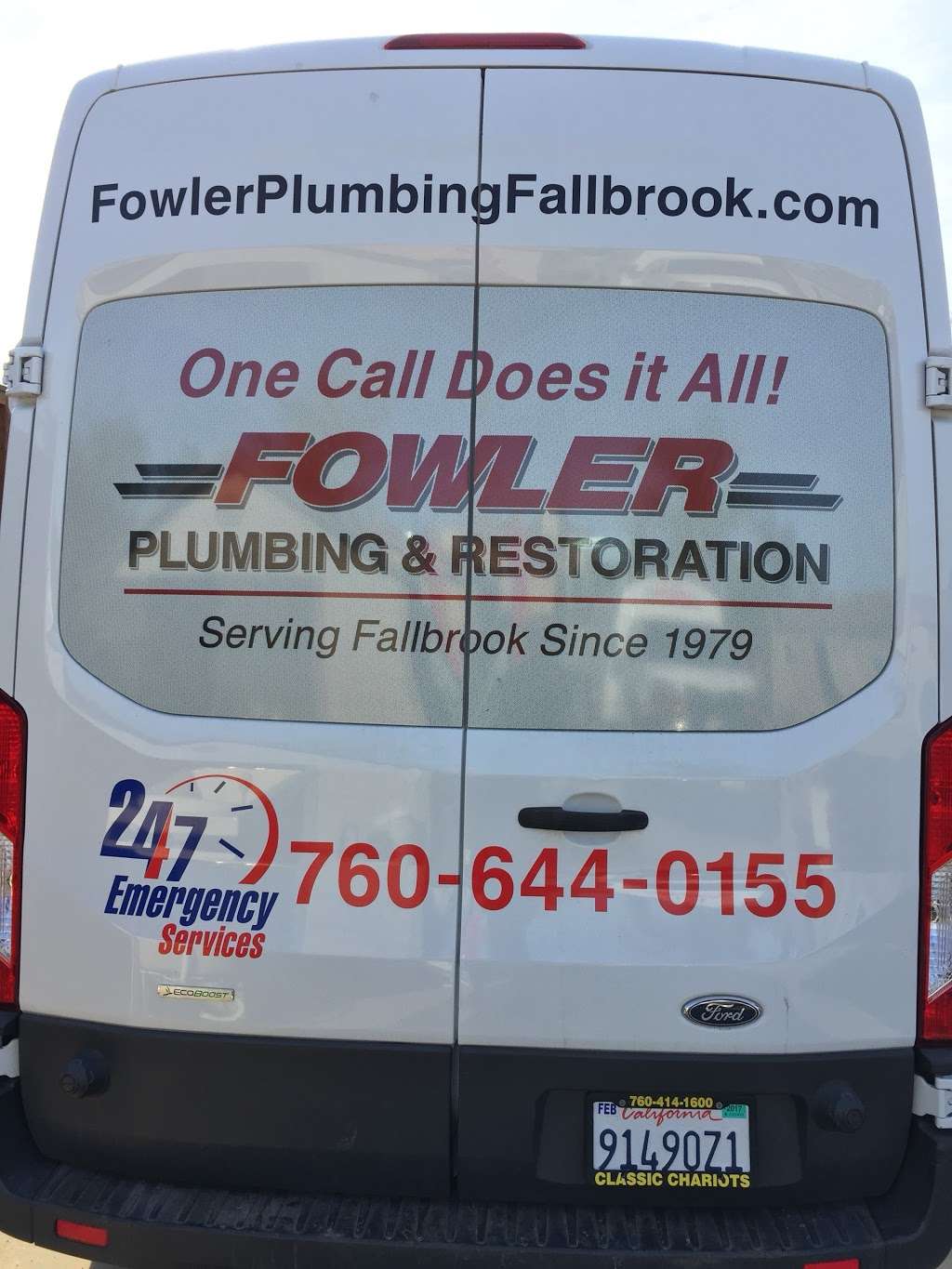 Fowler plumbing and restoration inc. | 2304 Clearcrest Ln, Fallbrook, CA 92028 | Phone: (760) 644-0155