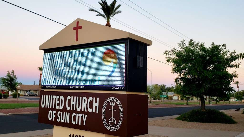 United Church of Sun City | 11250 N 107th Ave #105, Sun City, AZ 85351, USA | Phone: (623) 933-0058