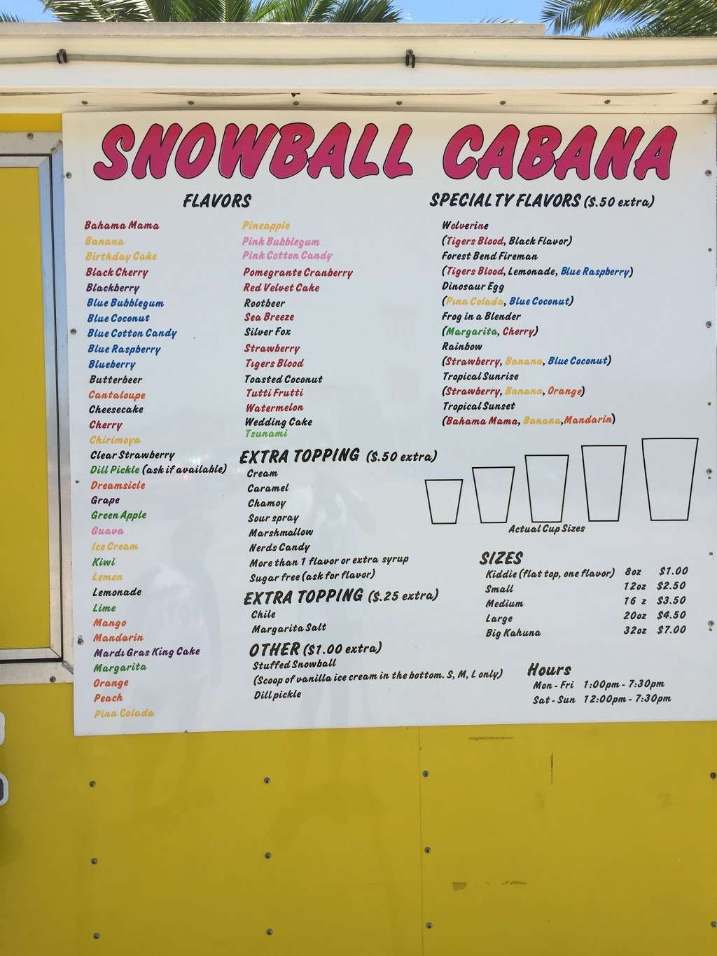Snowball Cabana | 15825 Hope Village Rd, Friendswood, TX 77546, USA | Phone: (832) 628-1871