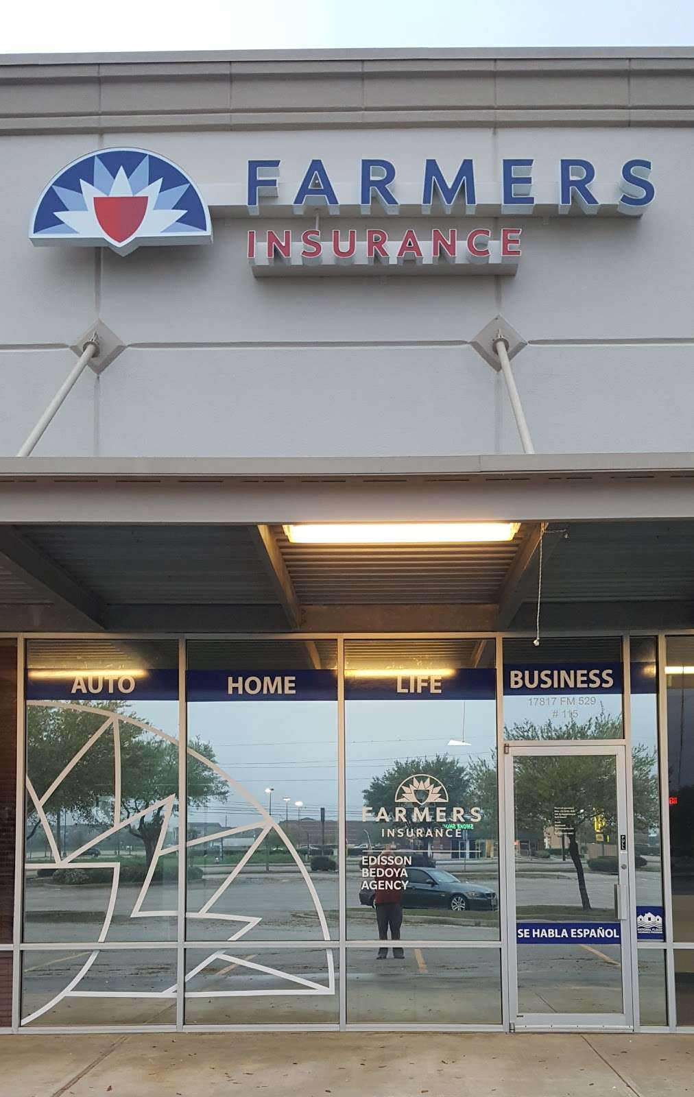 Farmers Insurance - Edisson Bedoya | 17817 FM 529 Rd Ste 115, Houston, TX 77095, USA | Phone: (832) 583-9093