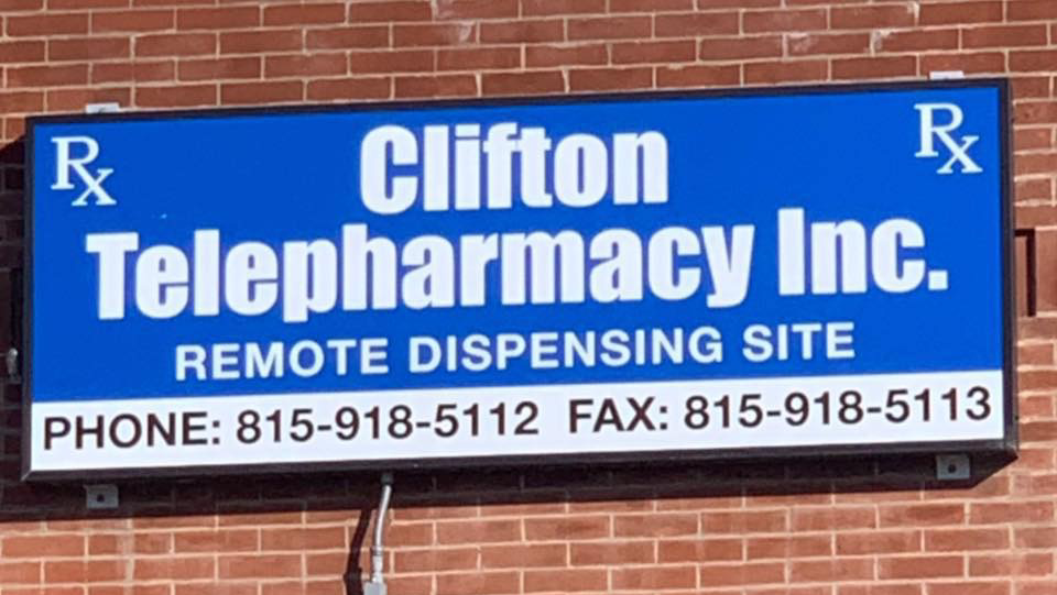 Clifton telepharmacy | 423 S Main St, Clifton, IL 60927, USA | Phone: (815) 918-5112