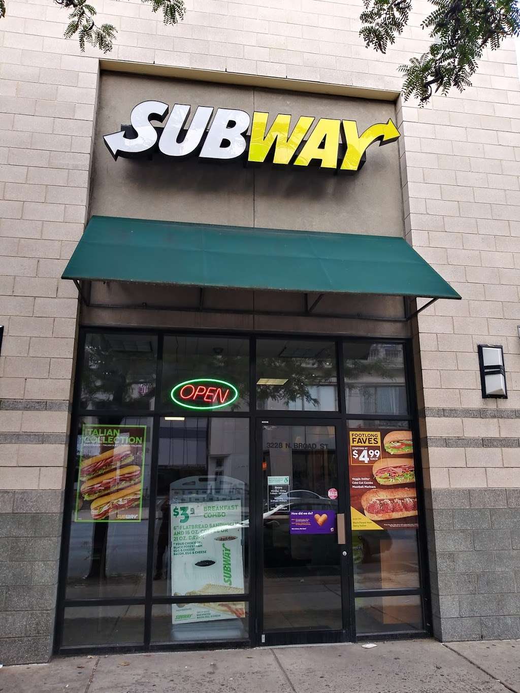 Subway | 3228 N Broad St, Philadelphia, PA 19140, USA | Phone: (215) 221-5850