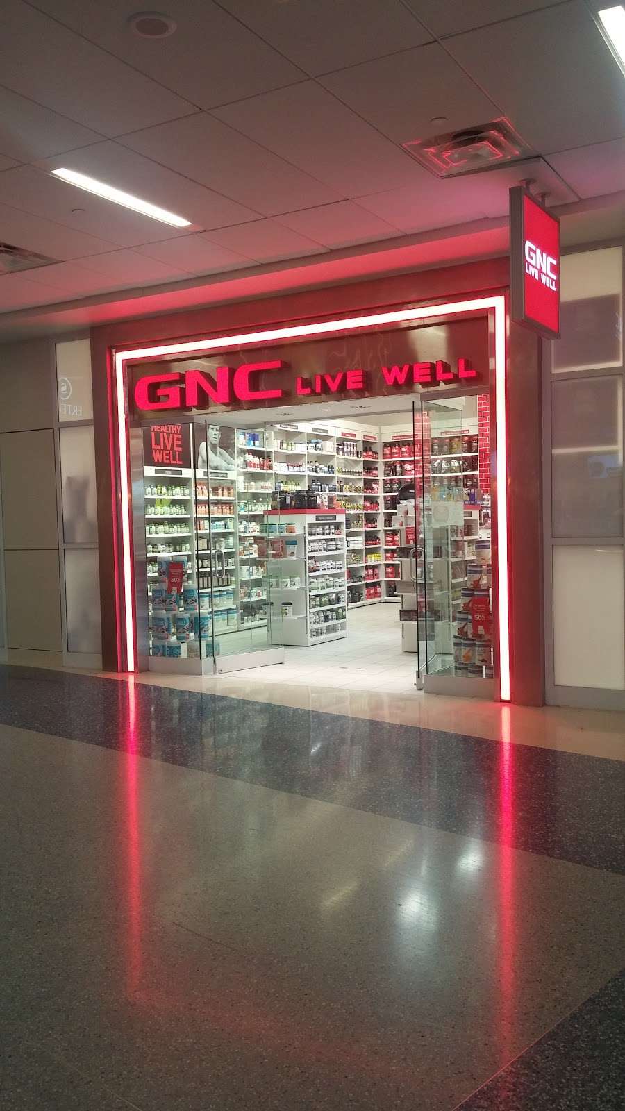 GNC | 3200 East Airfield Dr Gate A28 Column 097f, DFW Airport, TX 75261 | Phone: (972) 973-7356