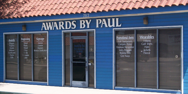 Awards By Paul | 702 S Anaheim Blvd, Anaheim, CA 92805, USA | Phone: (714) 491-1025