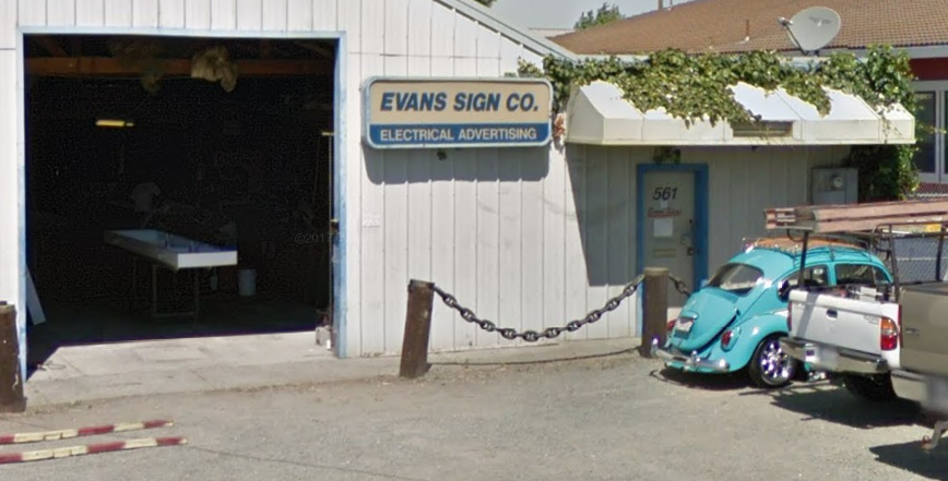 Evans Signs | 561 Couch St, Vallejo, CA 94590, USA | Phone: (707) 644-5076