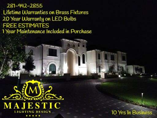 Majestic Lighting Design | 2369 W Settlers Way, Spring, TX 77380, USA | Phone: (281) 886-7660