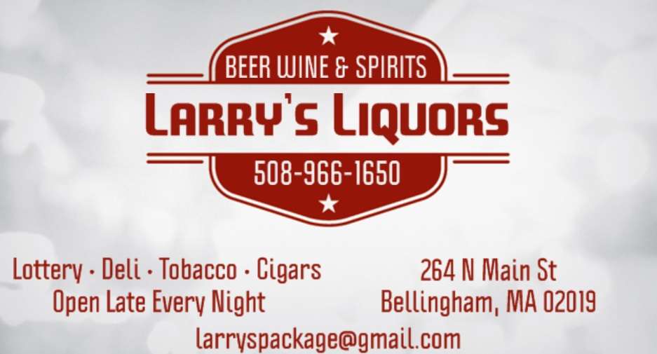 Larrys Liquors | 264 N Main St, Bellingham, MA 02019, USA | Phone: (508) 966-1650