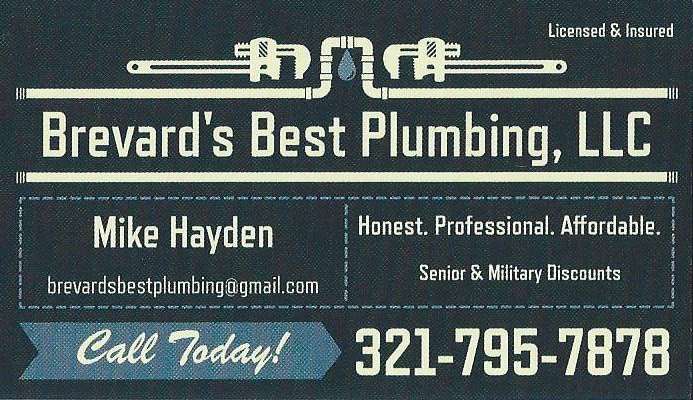 Brevards Best Plumbing, LLC | 2920 Ohio St, Melbourne, FL 32904 | Phone: (321) 795-7878