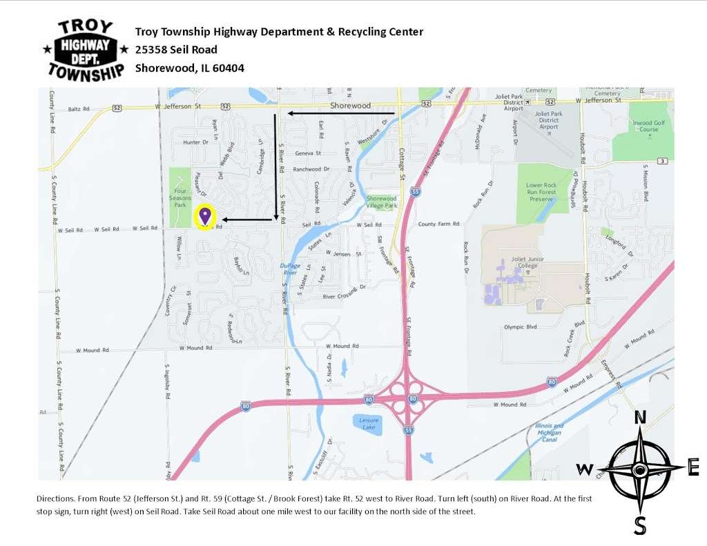 Troy Township Highway Department | 25358 W Seil Rd, Shorewood, IL 60404, USA | Phone: (815) 828-5275