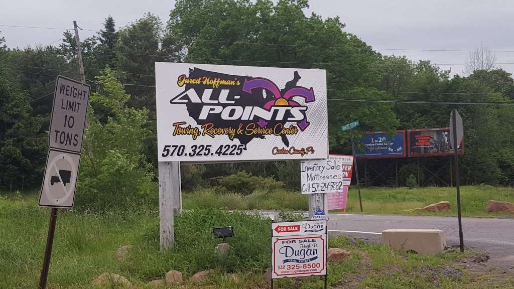 All Points Towing, Recovery, & Service Center | 136 Smith Rd, Jim Thorpe, PA 18229 | Phone: (570) 325-4225