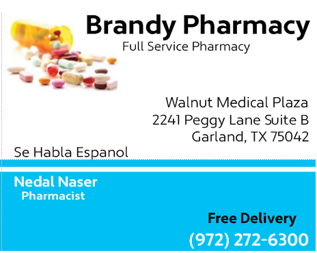 Brandy Pharmacy | 2241 Peggy Ln b, Garland, TX 75042, USA | Phone: (972) 272-6300