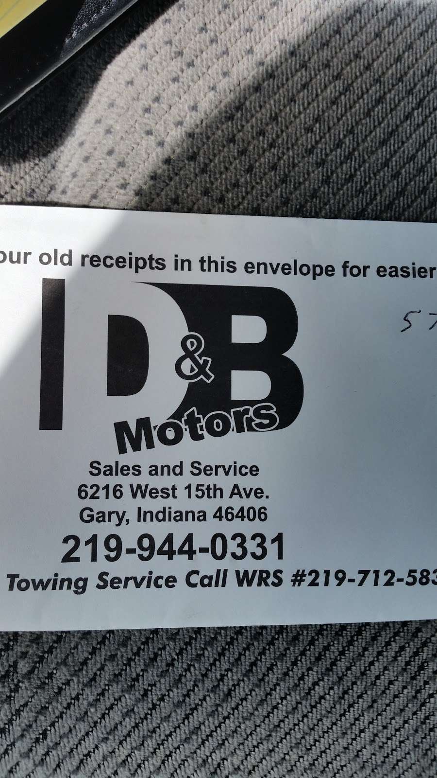 D & B Motors | 6216 W 15th Ave, Gary, IN 46406 | Phone: (219) 944-0331