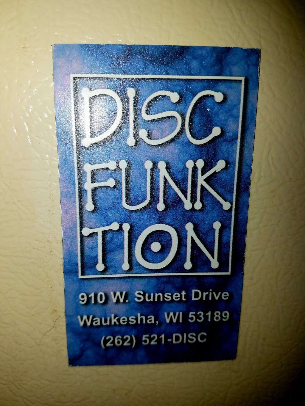 Discfunktion | 910 W Sunset Dr, Waukesha, WI 53189, USA | Phone: (262) 521-3472