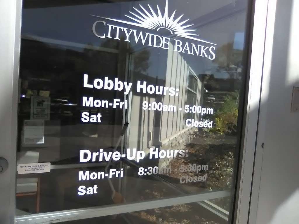 Citywide Banks | 1744 Miner St, Idaho Springs, CO 80452, USA | Phone: (303) 567-2696