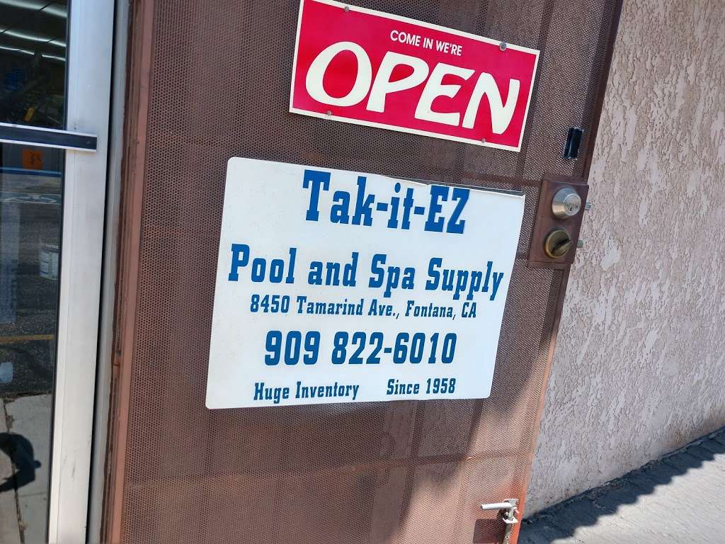 Tak-It-E-Z Swimming Pool & Spa | 8450 Tamarind Ave # A, Fontana, CA 92335, USA | Phone: (909) 822-6010