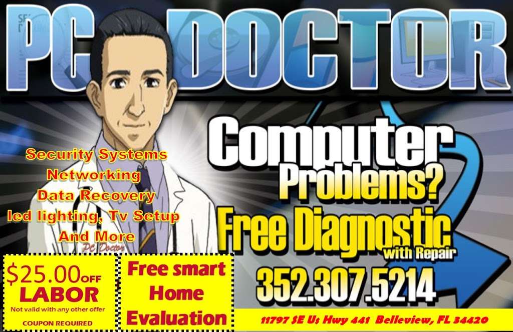 PC DOCTOR TECHNOLOGY SERVICES | 7501 11797, US-441, Belleview, FL 34420, USA | Phone: (352) 307-5214