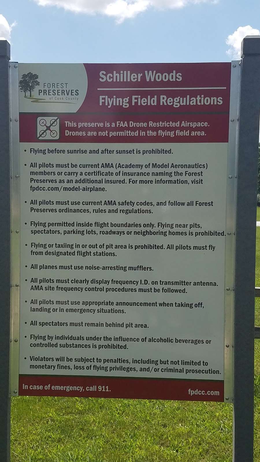 Schiller Model Airplane Flying Field | W Irving Park Rd, Chicago, IL 60634, USA | Phone: (800) 870-3666