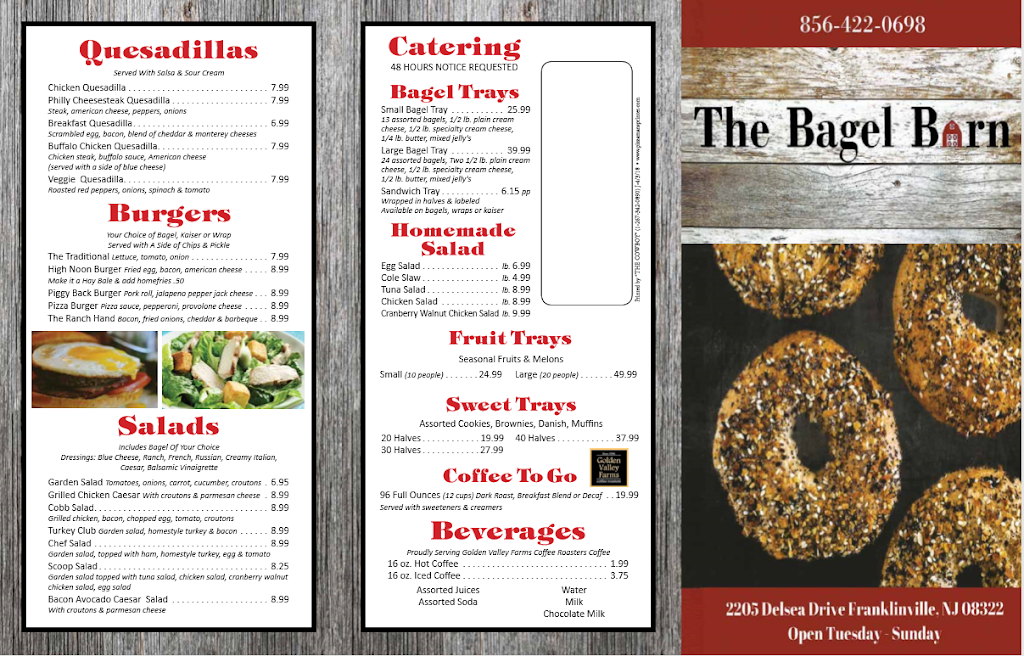 The Bagel Barn | 2205 NJ-47, Franklinville, NJ 08322, USA | Phone: (856) 422-0698